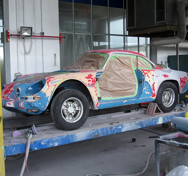 Renault Alpin Vorarbeiten